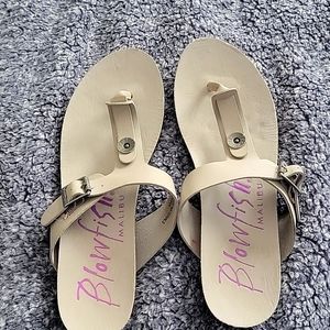 Blowfish sandals.  Size 9 light gray.